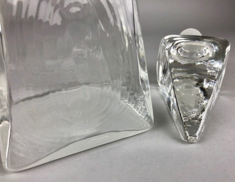 STEVEN NEWELL - GLASS PYRAMID DECANTER FLASK