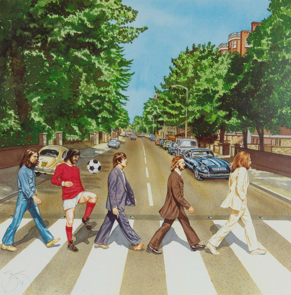 Beatles Abbey Road Iconic Album Cover Lithograph