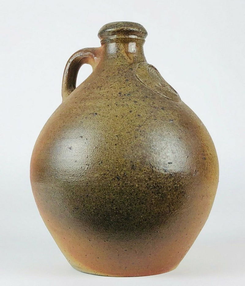 SVEND BAYER - STUDIO ART STONEWARE POTTERY FLAGON MAZE SEAL