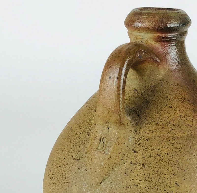 SVEND BAYER - STUDIO ART STONEWARE POTTERY FLAGON MAZE SEAL