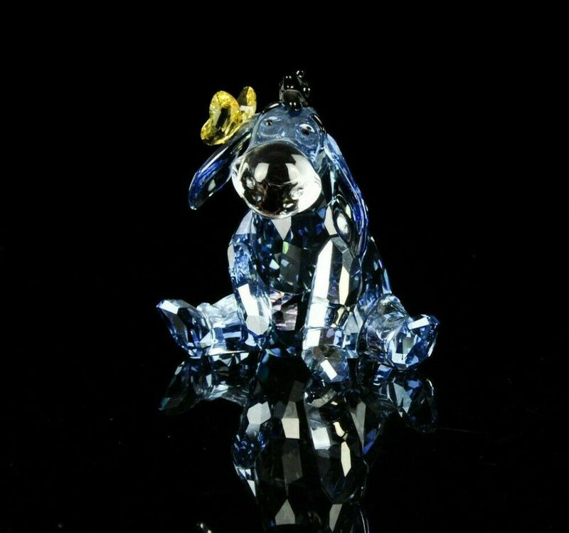 SWAROVSKI CRYSTAL -EEYORE- DISNEY WINNIE POOH FIGURE ORNAMENT 1142842, BOXED