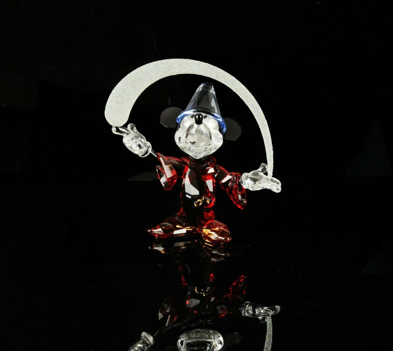 SWAROVSKI CRYSTAL -MICKEY MOUSE SORCERER- DISNEY FIGURE 5004740, BOXED