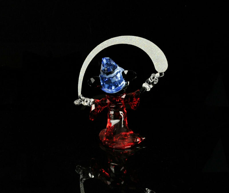 SWAROVSKI CRYSTAL -MICKEY MOUSE SORCERER- DISNEY FIGURE 5004740, BOXED