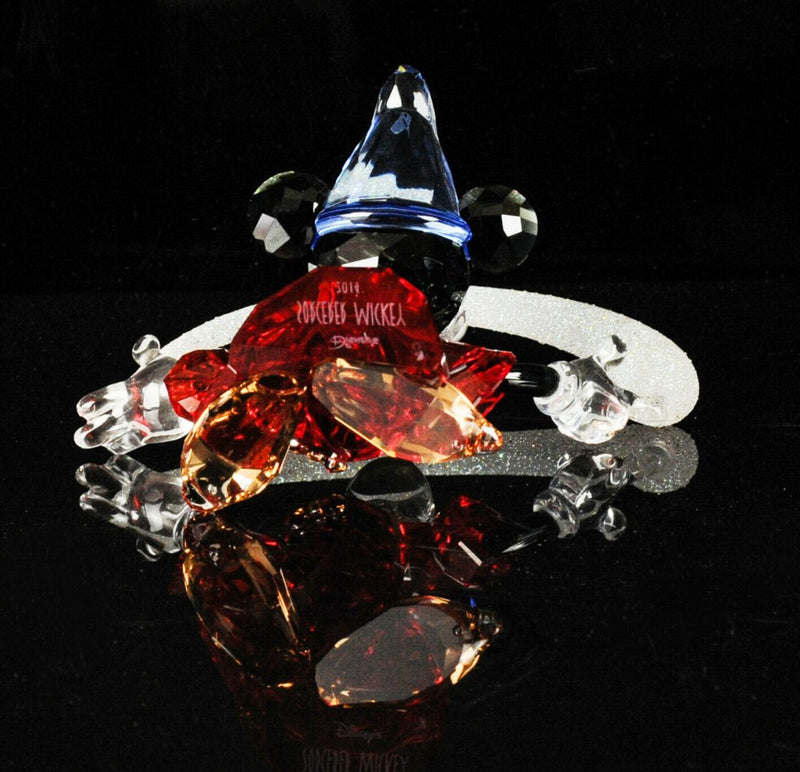 SWAROVSKI CRYSTAL -MICKEY MOUSE SORCERER- DISNEY FIGURE 5004740, BOXED