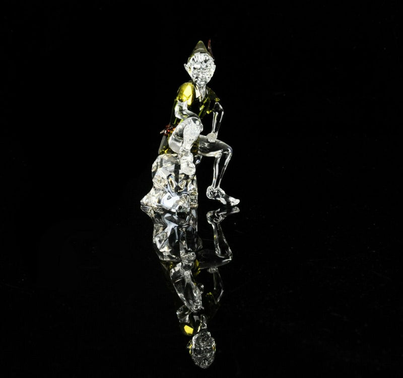 SWAROVSKI CRYSTAL -PETER PAN- DISNEY FIGURE ORNAMENT 1077772, BOXED