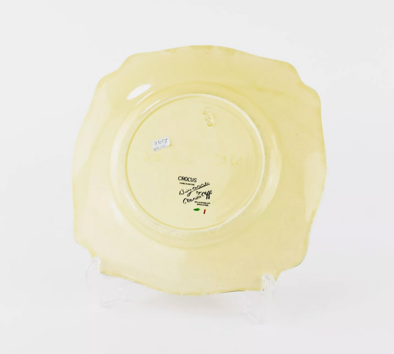 CLARICE CLIFF 'CROCUS' ART DECO BIZARRE LEDA SERVING PLATE DISH