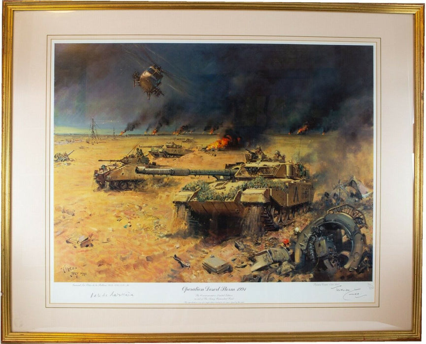 TERENCE CUNEO (BRITISH, 1907-1996) -OPERATION DESERT STORM 1991- LIMITED EDITION PRINT, SIGNED