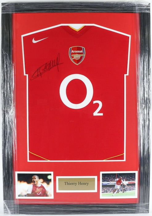 Thierry Henry Signed Custom Jersey Autograph COA XL