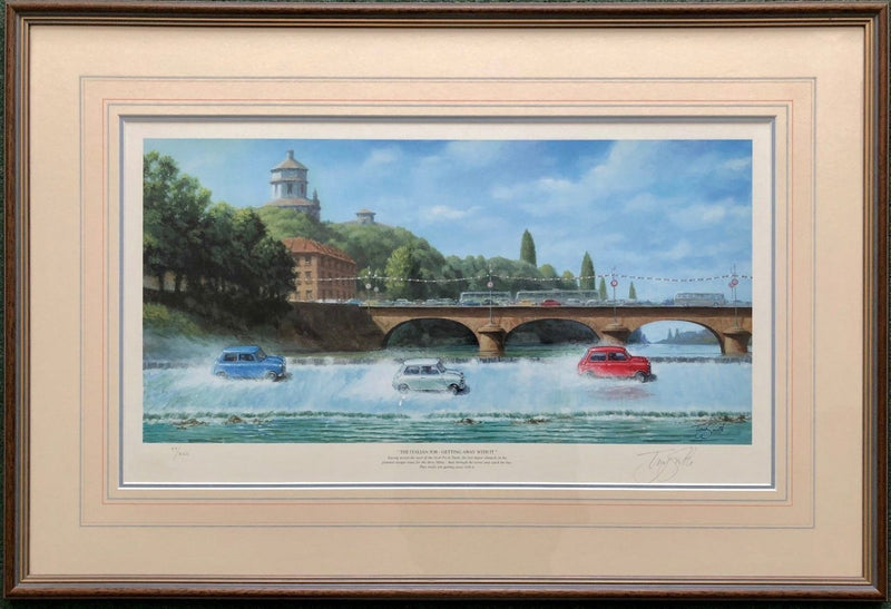 TONY SMITH 'GETTING AWAY WITH IT' LIMITED EDITION ITALIAN JOB PRINT 97/850, SIGNED