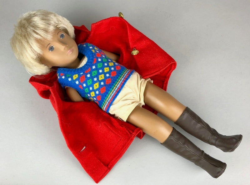 TRENDON SASHA DOLL 'GREGOR FAIR' BOY No. 4-305 LONDON OUTFIT RED DUFFLE COAT BOX