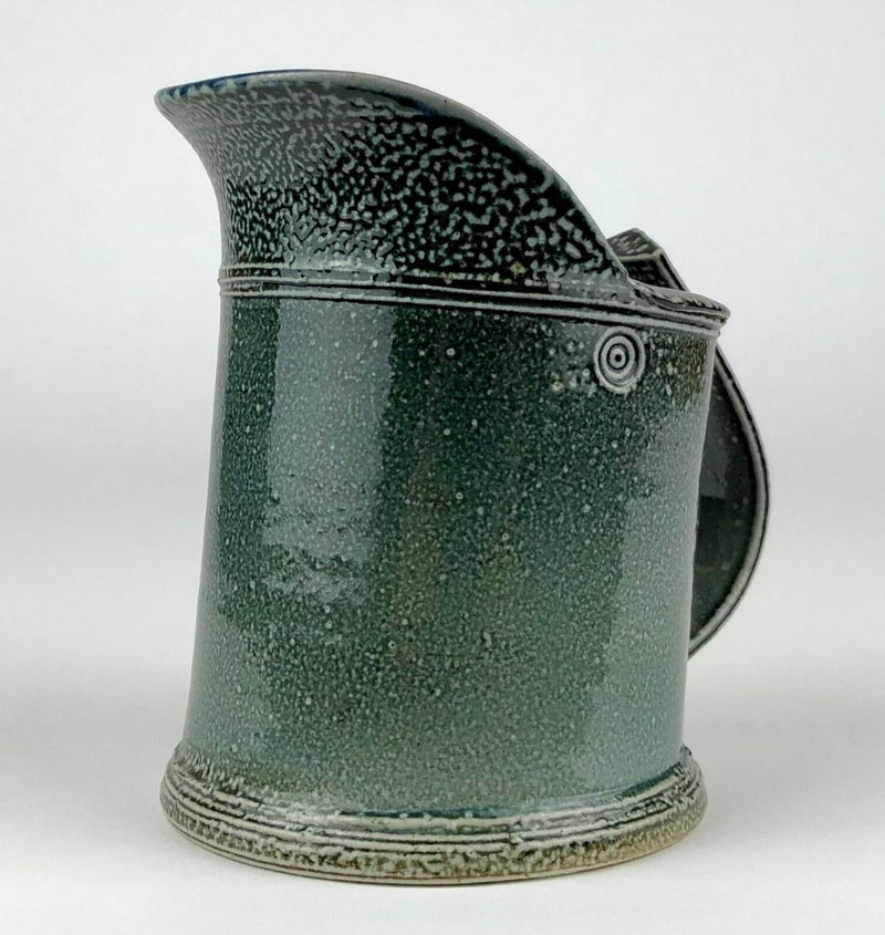 WALTER (WALLY) KEELER - STUDIO ART POTTERY MOTTLED SALT-GLAZED STONEWARE JUG POT