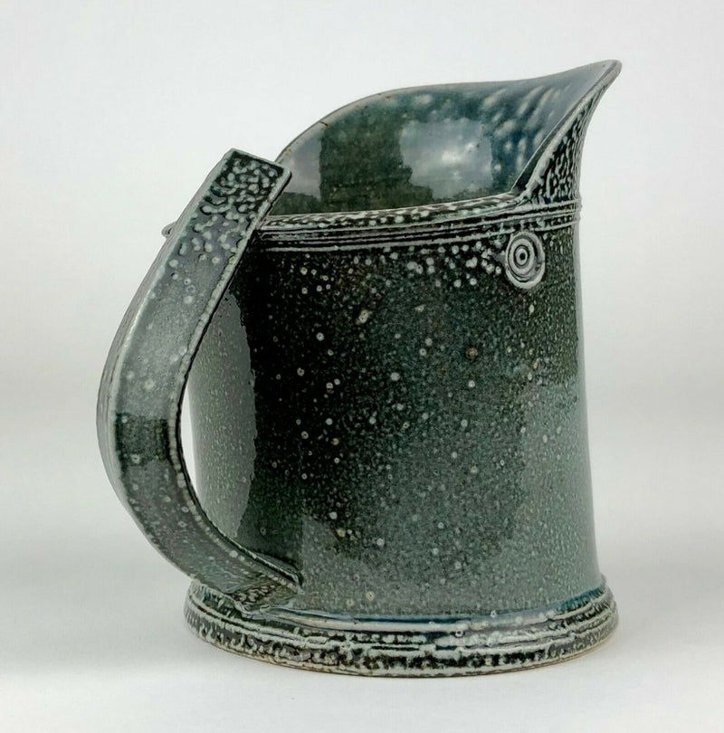 WALTER (WALLY) KEELER - STUDIO ART POTTERY MOTTLED SALT-GLAZED STONEWARE JUG POT