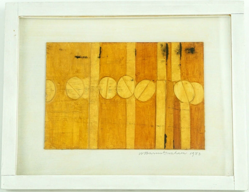 WILHELMINA BARNS-GRAHAM (1912-2004) -COLLAGE 106- 1983 ACRYLIC ON CARD, SIGNED