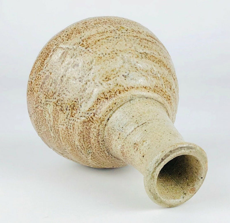 WILLIAM 'BILL' MARSHALL - STUDIO ART POTTERY GLAZED BOTTLE BUD VASE