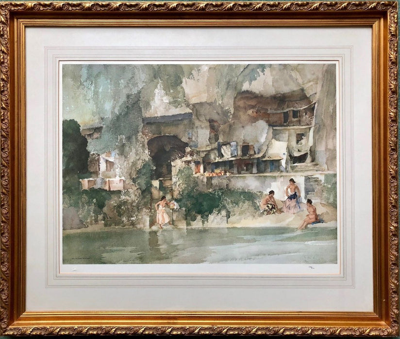 WILLIAM RUSSELL FLINT (1880-1969) -IN SUNNY PERIGORD- LIMITED EDITION NUDE PRINT, BLINDSTAMPED