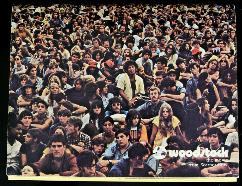 WOODSTOCK (1970) - ORIGINAL FILM MOVIE CINEMA PROGRAMME &amp; PROMO ALBUM INSERT