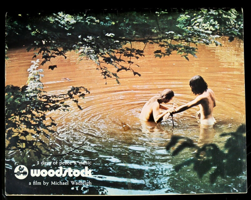 WOODSTOCK (1970) - ORIGINAL FILM MOVIE CINEMA PROGRAMME &amp; PROMO ALBUM INSERT
