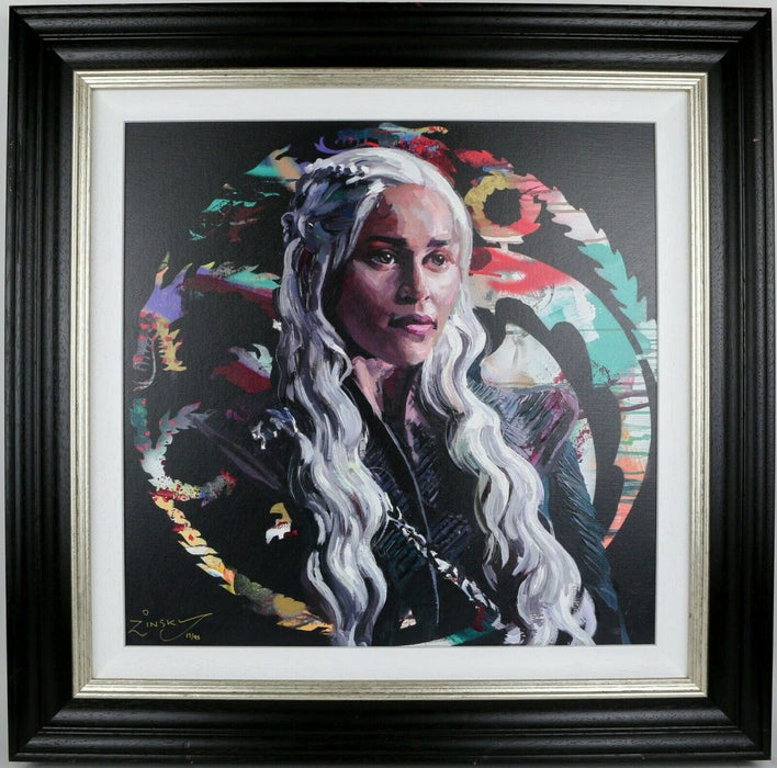 ZINSKY -MOTHER OF DRAGONS- LIMITED EDITION GAME OF THRONES PRINT 17/95 &amp; COA