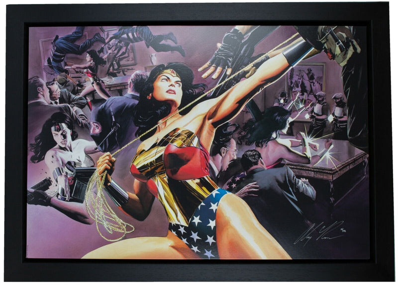 ALEX ROSS 'WONDER WOMAN DEFENDER OF TRUTH' LIMITED EDITION DC COMICS CANVAS PRINT 19/195