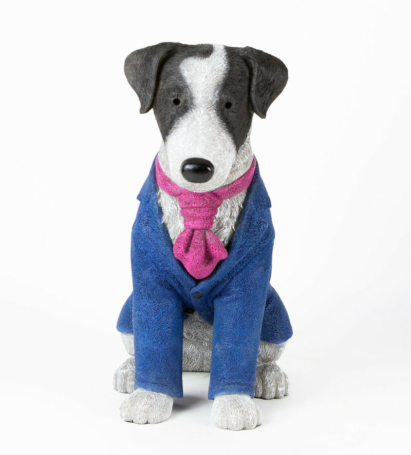 DOUG HYDE 'SUITED & BOOTED' LIMITED EDITION DOG SCULPTURE 17/595 & C.O.A.