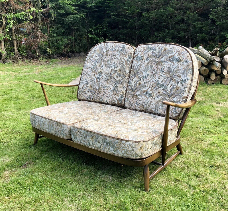 MID-CENTURY RETRO ERCOL WINDSOR TWO-SEATER SOFA SETTEE DAYBED MODEL 203