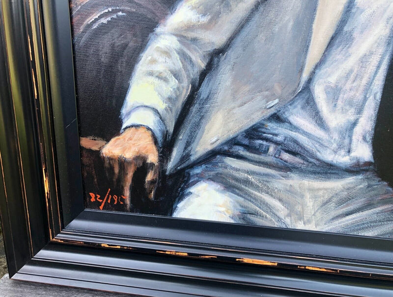 FABIAN PEREZ 'MAN IN WHITE SUIT V' LARGE LIMITED EDITION PRINT 82/195 & C.O.A.