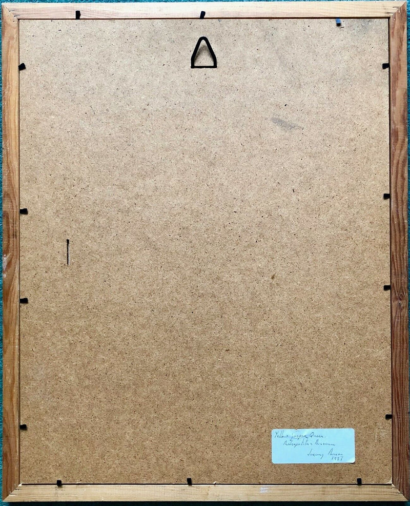 JEREMY MASON 'YELLOW JASPER QUEEN' ABSTRACT 1997, MIXED MEDIA, SIGNED