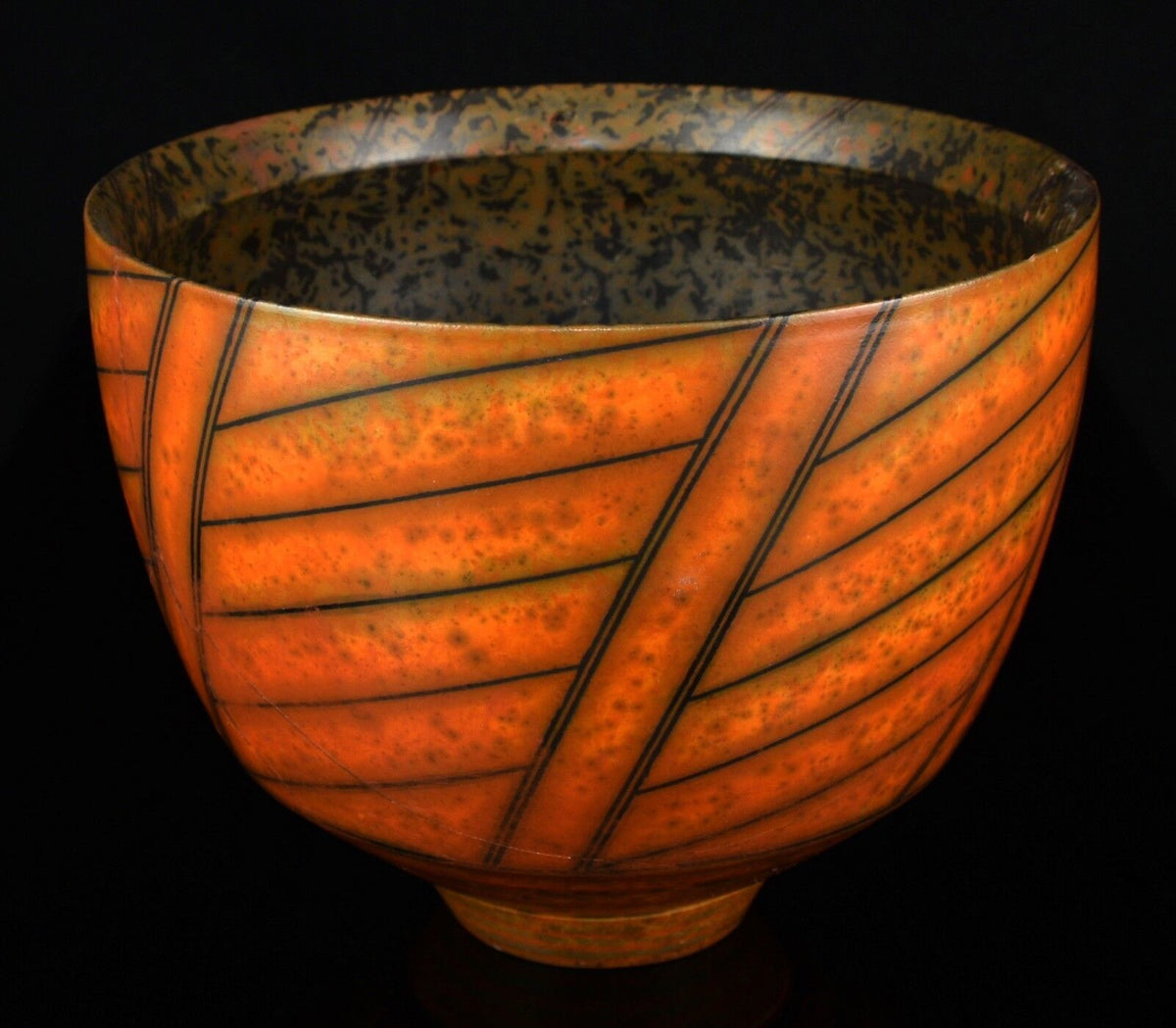 Duncan Ross Studio Pottery Burnished Terra Sigillata Slip Bowl Vase Pot