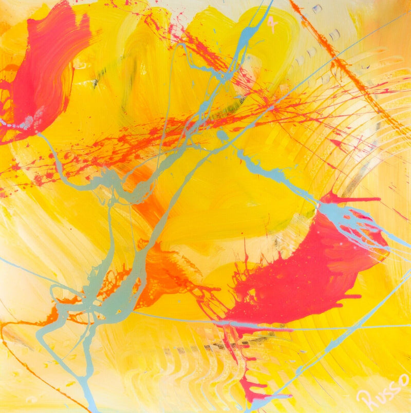 ANTONIO RUSSO 'MARIAH CAREY' ABSTRACT, LARGE ACRYLIC ON CANVAS, SIGNED
