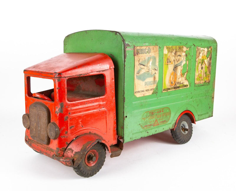 VINTAGE TRIANG PRESSED STEEL TIN PLATE TRANSPORT VAN TRUCK LORRY TOY MODEL