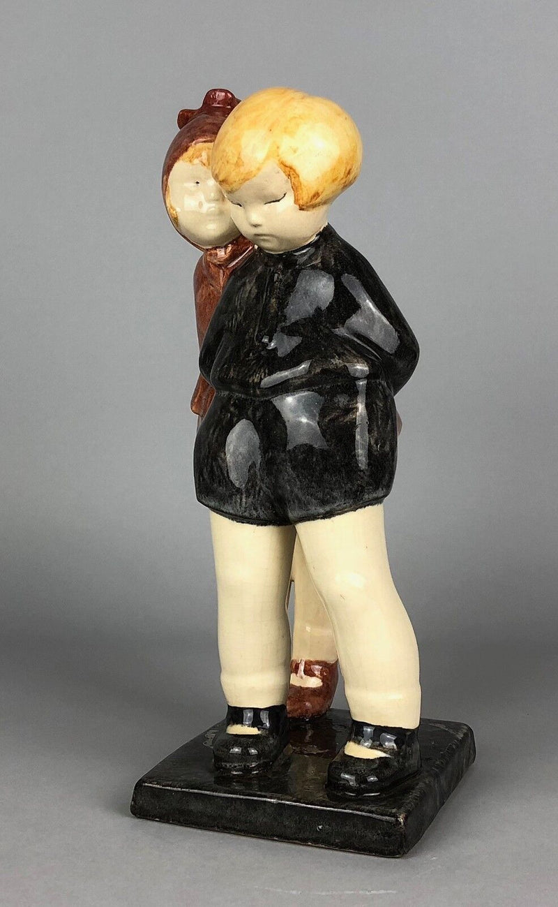 MARCEL GUILLARD & ALEXANDRE KELETY, ETLING FRANCE ART DECO CHILDREN FIGURE MODEL