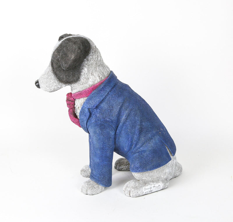 DOUG HYDE 'SUITED & BOOTED' LIMITED EDITION DOG SCULPTURE 17/595 & C.O.A.