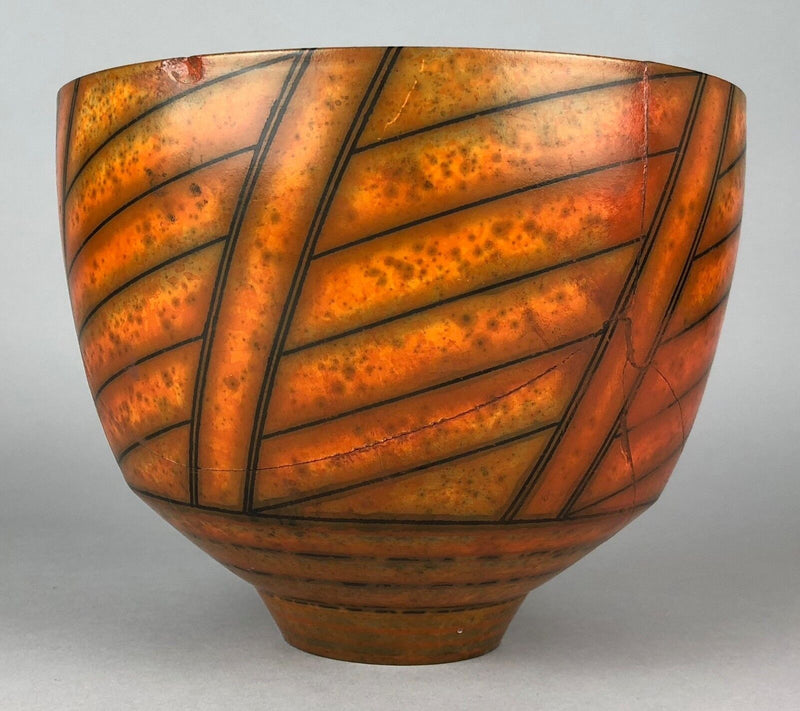 DUNCAN ROSS STUDIO POTTERY BURNISHED TERRA SIGILLATA SLIP BOWL VASE POT