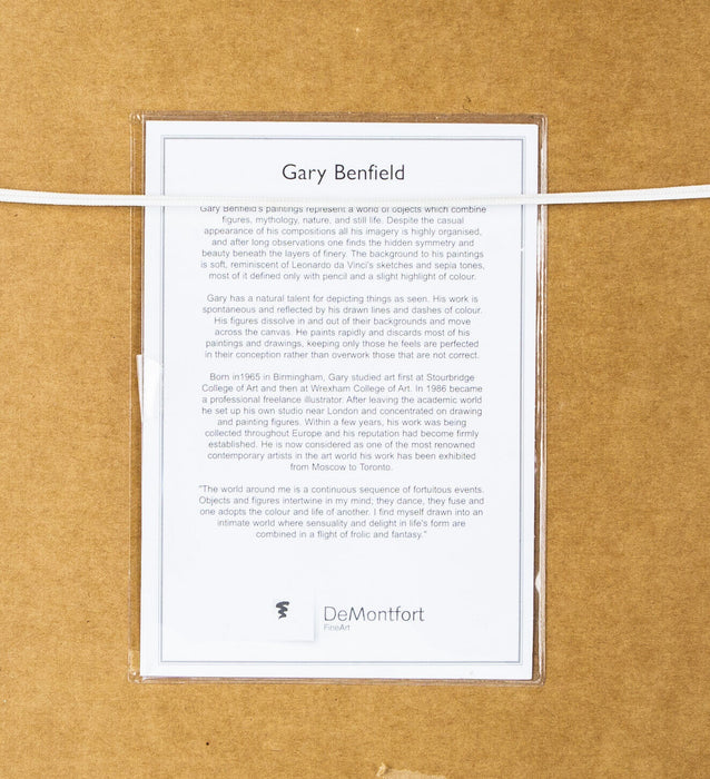 GARY BENFIELD 'REFLECTION' STILL LIFE INTERIOR STUDY, ORIGINAL PAINTING
