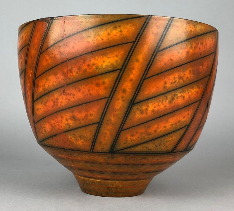 DUNCAN ROSS STUDIO POTTERY BURNISHED TERRA SIGILLATA SLIP BOWL VASE POT