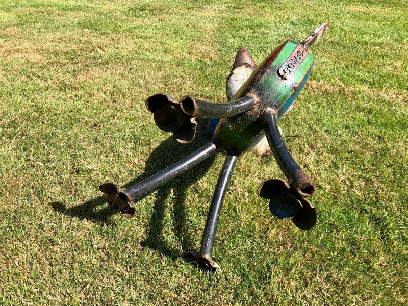 EE-I-EE-I-O TABITHA THE CAT, TIN METAL GARDEN ORNAMENT FIGURE SCULPTURE, 54cm