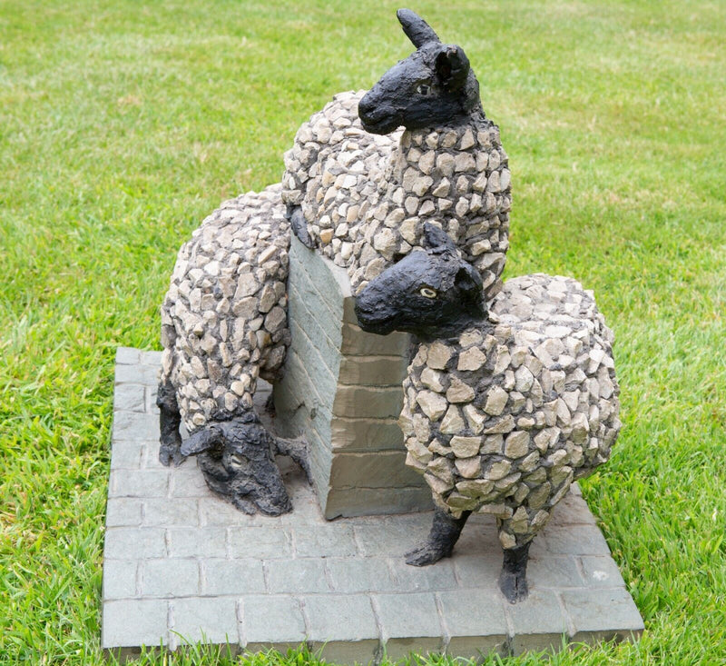 EDWARD 'TED' ROOCROFT, SHEEP, LARGE CONCRETE MAQUETTE SCULPTURE