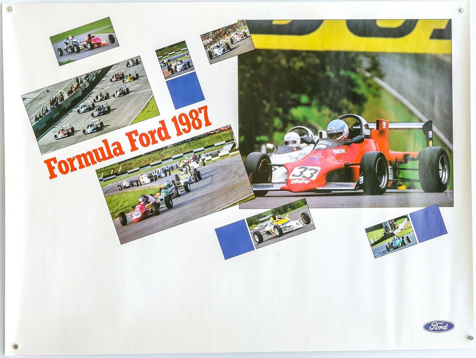 FORMULA FORD 1987 - ORIGINAL DEALER SHOWROOM MOTORSPORT ADVERTISING POSTER 120