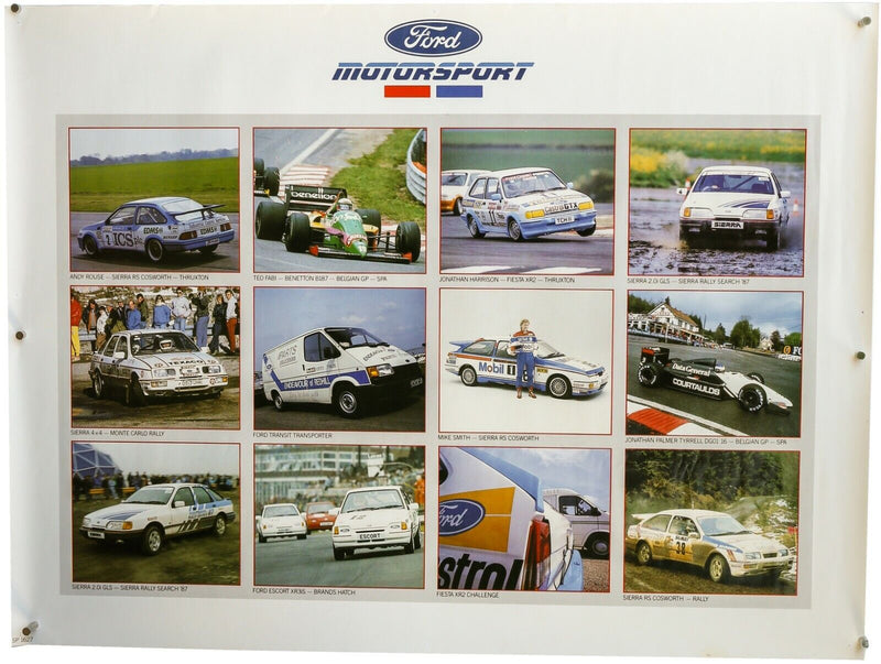 FORD MOTORSPORT - ORIGINAL CAR DEALER SHOWROOM ADVERTISING POSTER SP1627 239