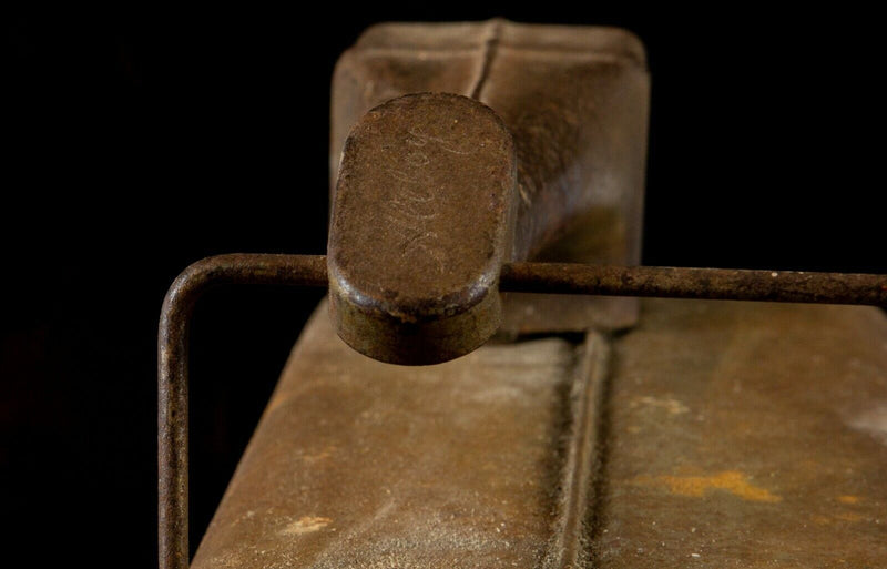 ALLBOY - VINTAGE PETROL FUEL JERRY CAN CONTAINER, COLLECTABLE AUTOMOBILIA