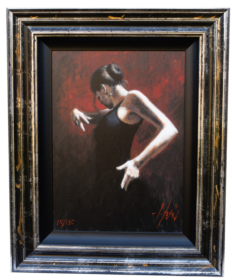 FABIAN PEREZ 'EL BAILE DEL FLAMENCO EN ROJO I' LIMITED EDITION PRINT 15/195 C.O.A.