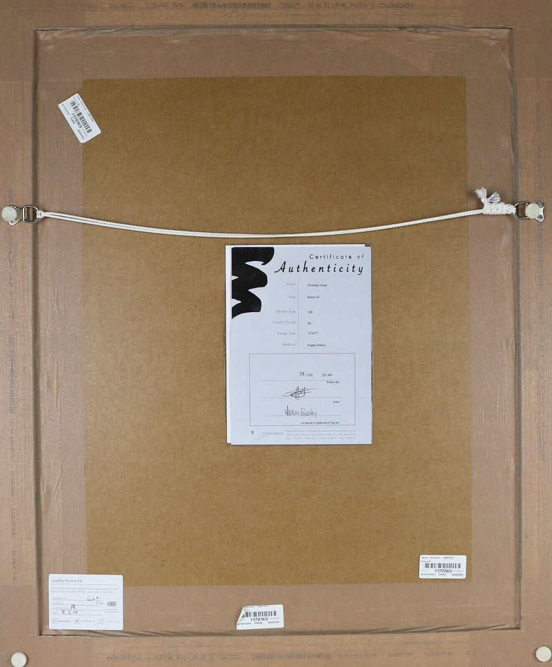 CHRISTIAN HOOK (BRITISH, b.1971) -NOTION B- LIMITED EDITION BOY PRINT 38/195 COA