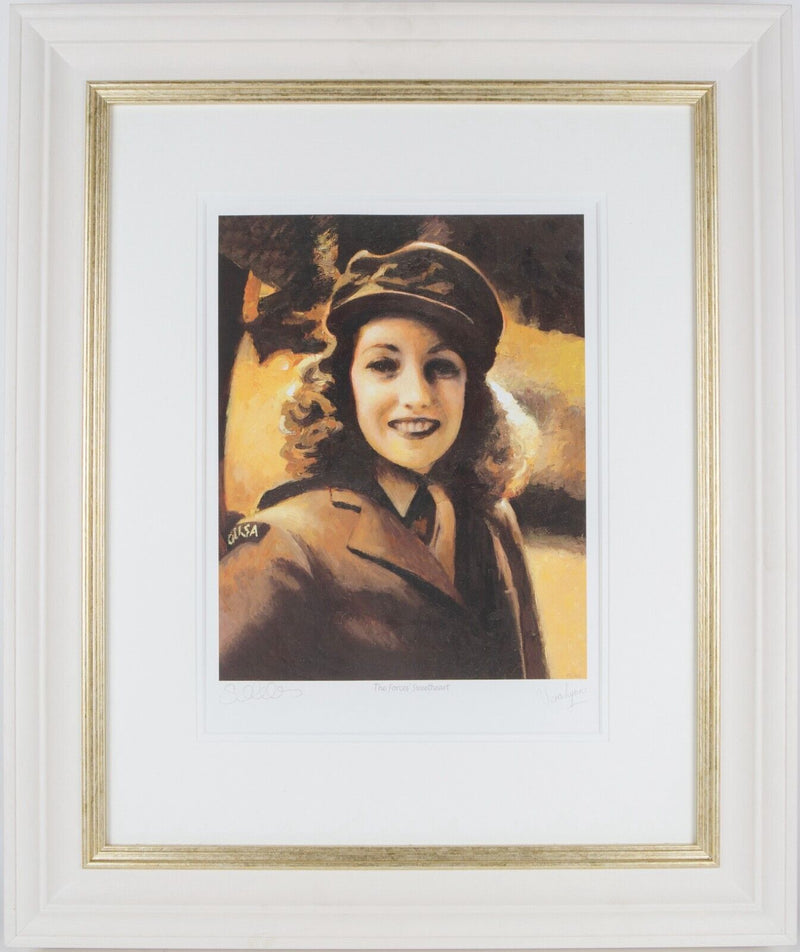 SHERREE VALENTINE DAINES 'FORCES SWEETHEART' VERA LYNN SIGNED LIMITED EDITION PRINT & C.O.A.