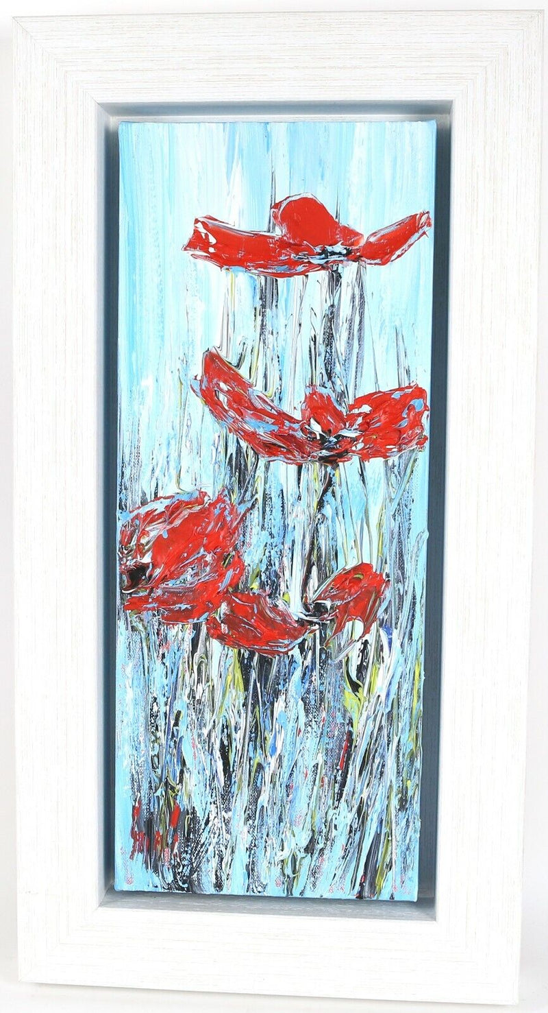 CARL SCANES 'WILD FLOWERS' FLORAL STUDY, OIL ON CANVAS, SIGNED