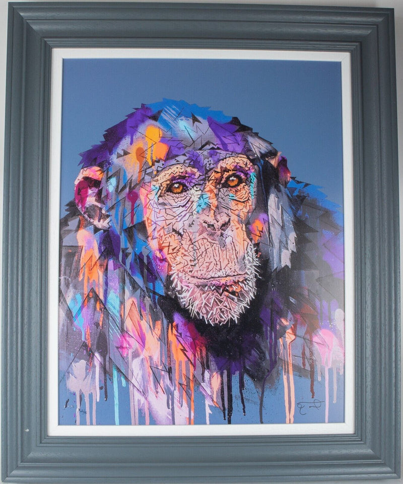 STEPHEN FORD 'KEEP THE FAITH' CHIMPANZEE MONKEY LIMITED EDITION PRINT, 62/95