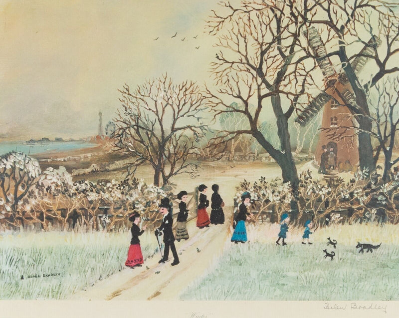 HELEN BRADLEY 'FOUR SEASONS' SPRING SUMMER AUTUMN WINTER, LIMITED EDITION PRINTS