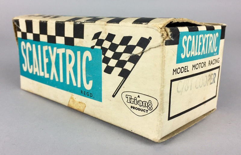 SCALEXTRIC, COOPER, VINTAGE TRIANG MINIMODELS ELECTRIC RACING CAR -C/81- BOXED