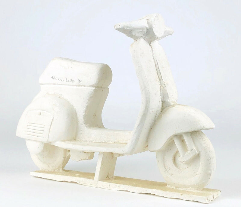 EDUARDO PAOLOZZI - VESPA/LAMBRETTA SCOOTER, '95 PLASTER FIGURE MODEL, SIGNED