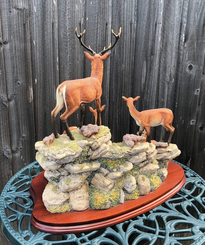 BORDER FINE ARTS 'MONARCH OF GLEN MHOR' LARGE LIMITED EDITION GROUP MODEL
