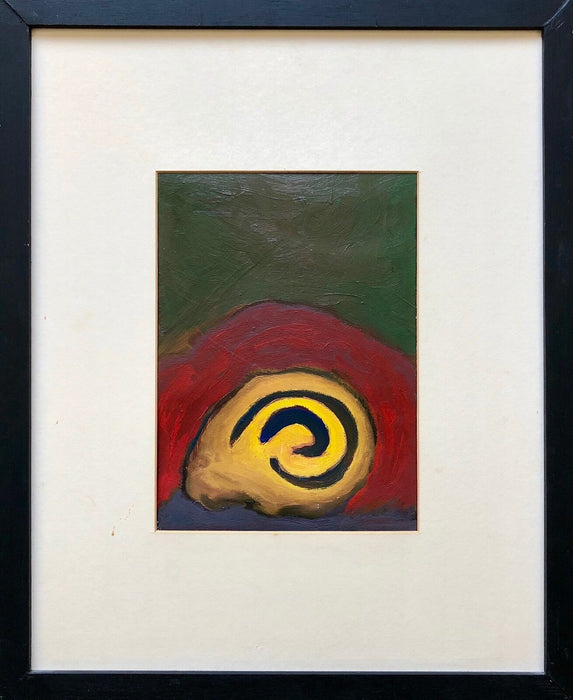 HERVÈ CONSTANT 'CAVERNE, 1993' SIGNED ABSTRACT CAVE OIL ON PAPER